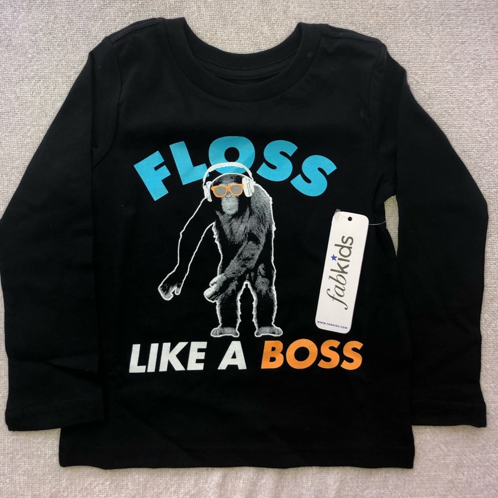 Floss like a Boss Boys long sleeve shirt